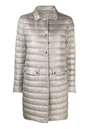 Herno padded button-up coat - Grigio