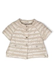 Herno Kids padded short-sleeve jacket - Toni neutri