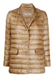 Herno button-up padded jacket - Marrone