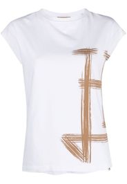 Herno logo-print sleeveless top - Bianco