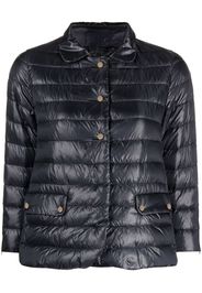 Herno crop-sleeve quilted jacket - Blu