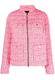 Herno tweed padded down jacket - Rosa