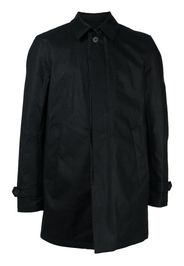 Herno plain linen shirt jacket - Nero