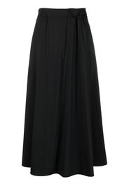 Herno drawstring midi skirt - Nero