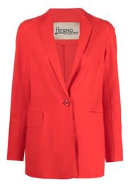 Herno notched-lapels single-breasted blazer - Rosso