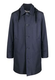 Herno single-breasted parka jacket - Blu