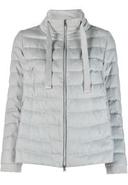 Herno Piumino con scollo a imbuto - Grigio