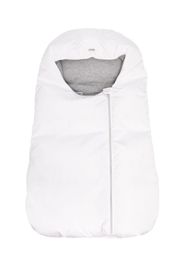 Herno Kids logo-plaque padded sleep bag - Bianco