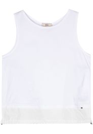 Herno Canotta con placca logo - Bianco