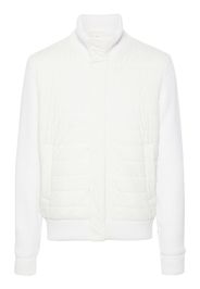 Herno Bomber imbottito con inserti in maglia - Bianco