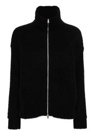 Herno zip-up brushed cardigan - Blu