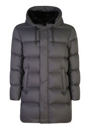 Herno Cappotto imbottito con placca logo - Grigio