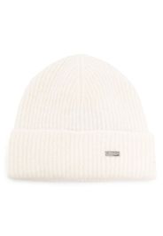 Herno Berretto con applicazione logo - Bianco
