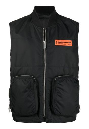 Heron Preston NYLON POCKETS VEST BLACK - Nero