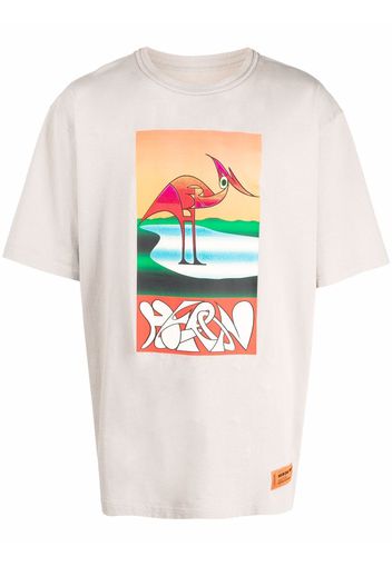 Heron Preston T-shirt con stampa - Grigio