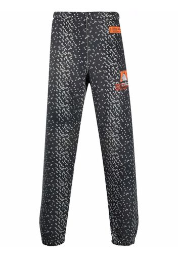 Heron Preston abstract-spot track pants - Nero