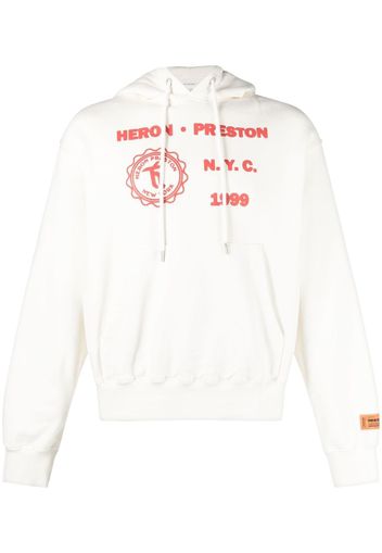 Heron Preston Medieval Heron Hoodie - Bianco