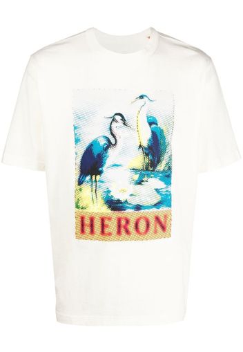 Heron Preston bird logo-print T-shirt - Bianco