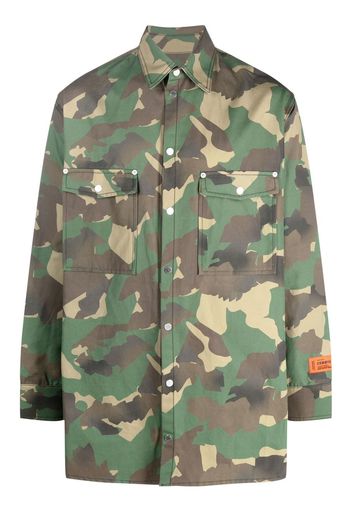 Heron Preston camouflage-print shirt jacket - Verde