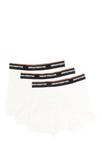 Heron Preston Boxer con banda a righe - Bianco