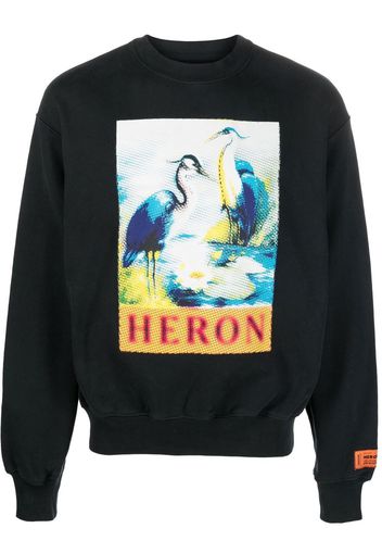 Heron Preston Heron halftone-print crewneck - Nero