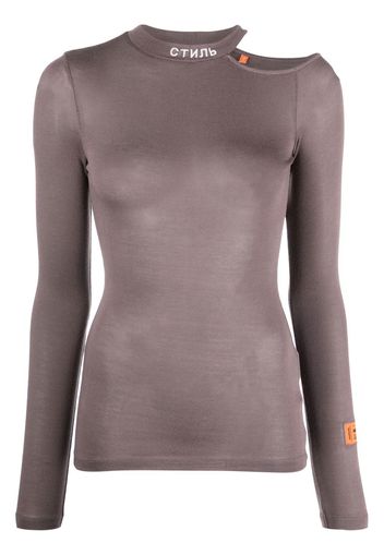 Heron Preston cut-out top - Grigio