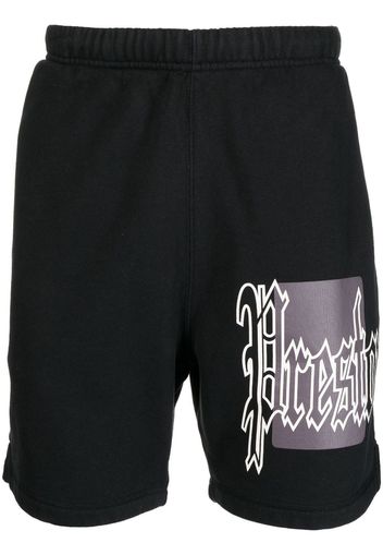 Heron Preston Shorts sportivi con stampa Color Blocks - Nero