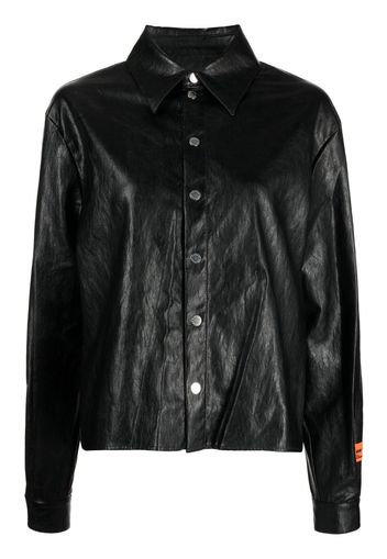 Heron Preston Camicia con finitura lamé - Nero