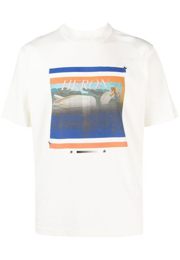 Heron Preston Misprinted graphic-print T-shirt - Bianco