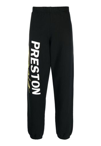 Heron Preston logo-print organic cotton track pants - Nero