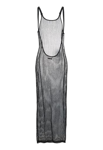 Heron Preston NET KNIT SL DRESS - Nero