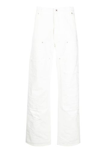 Heron Preston distressed carpenter jeans - Bianco