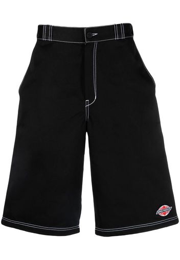 Heron Preston logo-embroidered knee-length shorts - Nero