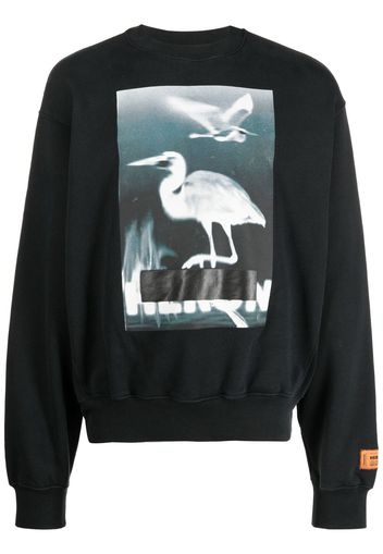 Heron Preston Censored print crewneck sweatshirt - Nero