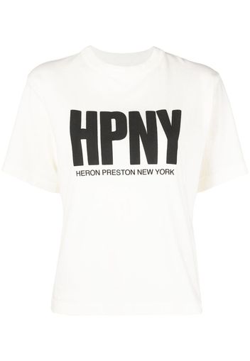 Heron Preston logo-print T-shirt - Bianco