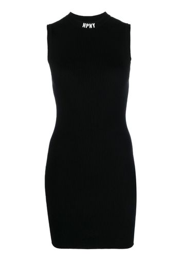 Heron Preston fine ribbed mini bodycon dress - Nero