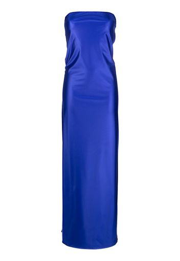 Heron Preston cut-out detail strapless dress - Blu