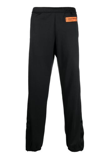 Heron Preston logo-patch straight-leg track pants - Nero