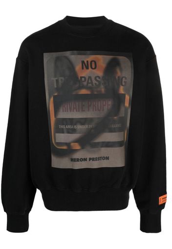 Heron Preston graphic-print sweatshirt - Nero