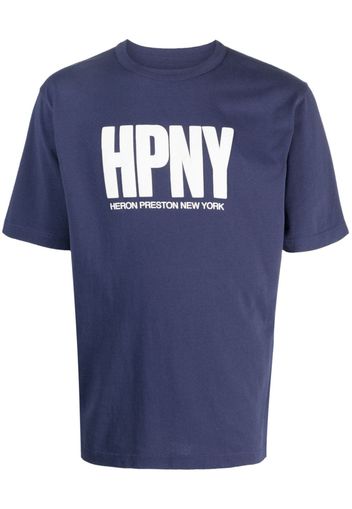 Heron Preston T-shirt HPNY con stampa - Blu