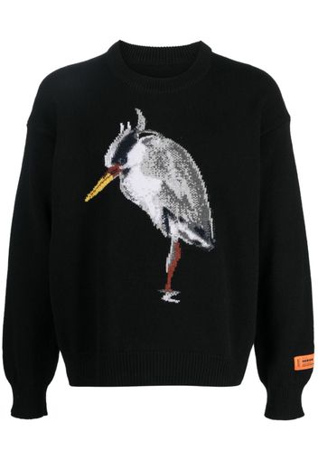 Heron Preston Maglione con intarsio - Nero