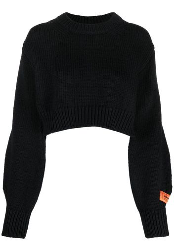 Heron Preston Top crop - Nero