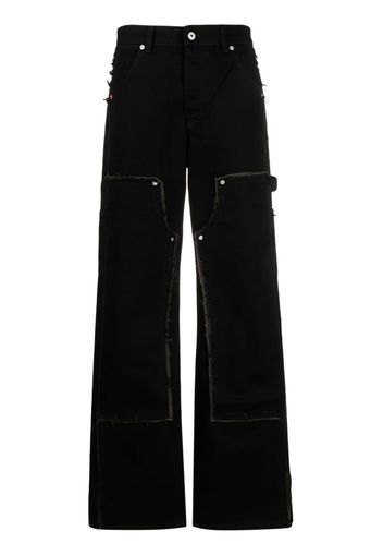 Heron Preston Jeans a gamba ampia Reconstructed - Nero