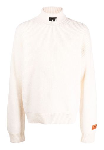 Heron Preston Maglione HPNY a collo alto - Bianco