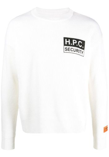 Heron Preston Maglione H.P.C. Security - Bianco