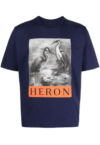 Heron Preston Heron BW graphic-print T-shirt - Blu