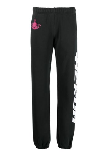 Heron Preston logo-print cotton track pants - Nero