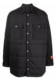 Heron Preston logo-patch padded jacket - Nero