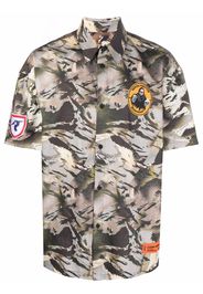 Heron Preston Camicia con stampa camouflage - Verde