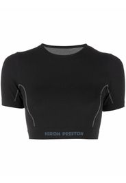 Heron Preston ACTIVE SS TOP LOGO BLACK WHITE - Nero